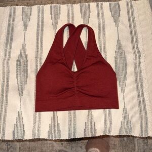 Alphalete Burgundy Sports Bra